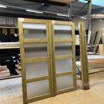 Groen geïmpregneerd dubbel deurkozijn Hillhout